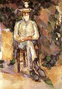 Paul Cezanne Portrait du jardinier Vallier painting